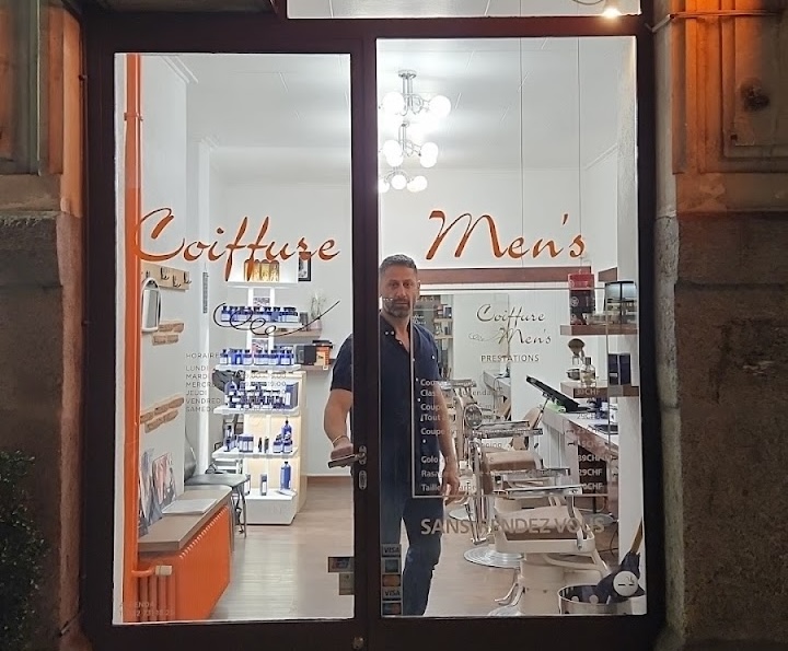 Salon de coiffure homme au centre de Genève, vue 3